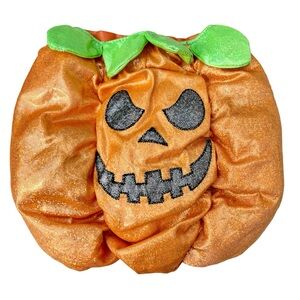 NWOT ~ Adorable, Small Dog, Stuffed Orange Pumpkin 🎃 Halloween Costume ~ XS